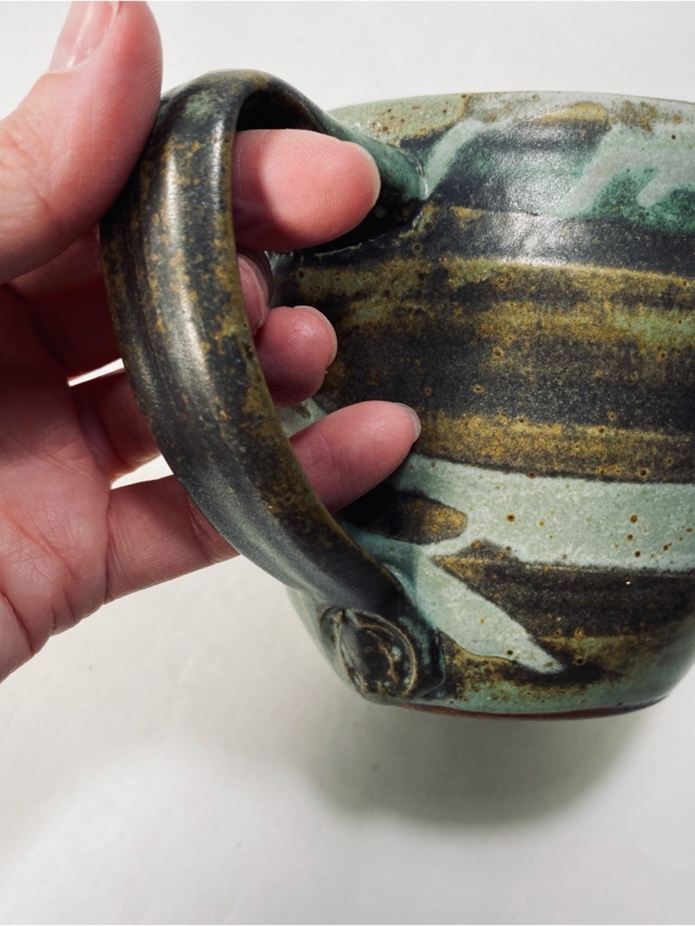 Pakele Hawaii Art Studio Pottery Artist Signed Turtle Mug - Picture 13 of 15